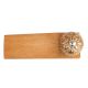 2 Pieces Golden Flower Ceramic Wooden Door Stopper